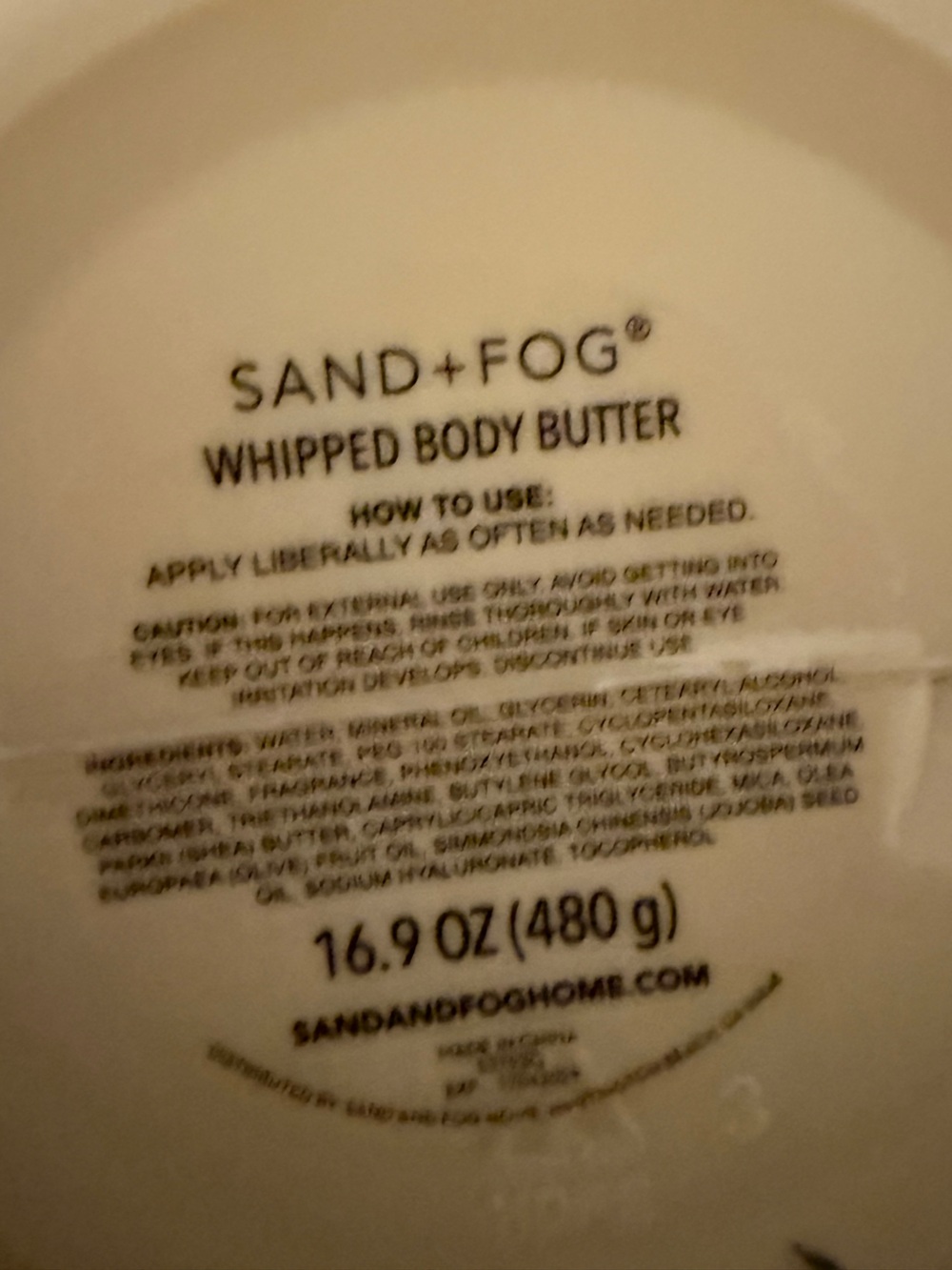 SAND + FOG Pumpkin Crème Whipped Body Butter - Cream | LIMITED EDITION 16.9 OZ - Picture 2 of 2